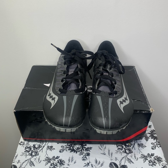 Saucony spitfire Cleats Black | Grey - Picture 5 of 10